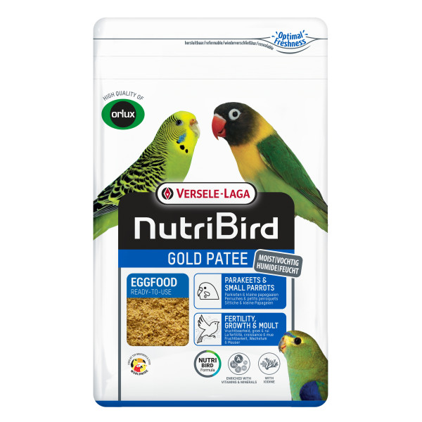 Gold Pâtée Budgies and Small Parrots 10kg - Fatty Pâtée - NutriBird