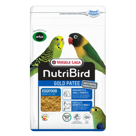 Gold Pâtée Perruches et petits perroquets 10kg - Pâtée grasse - NutriBird