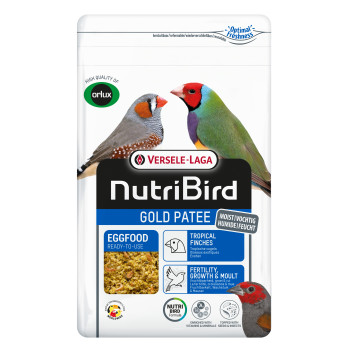 Gold Exotic Bird Pâtée 1kg - Fat Pâtée with Insects - NutriBird