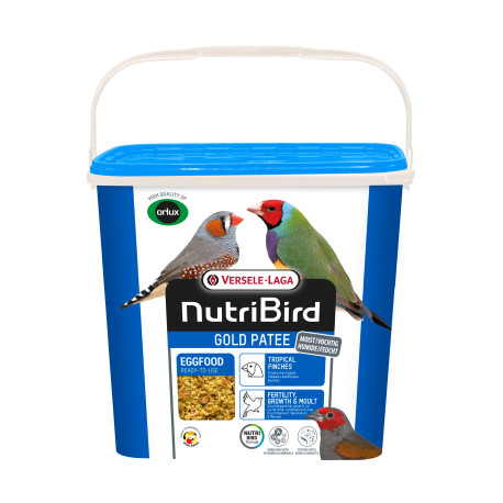 Gold Pâtée Oiseaux exotiques 5kg - Pâtée grasse avec insectes - NutriBird