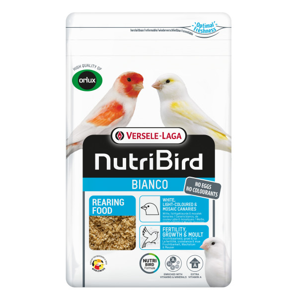 Pâtée blanche sèche 1kg - Rearing Food Bianco - Pâtée Élevage - NutriBird