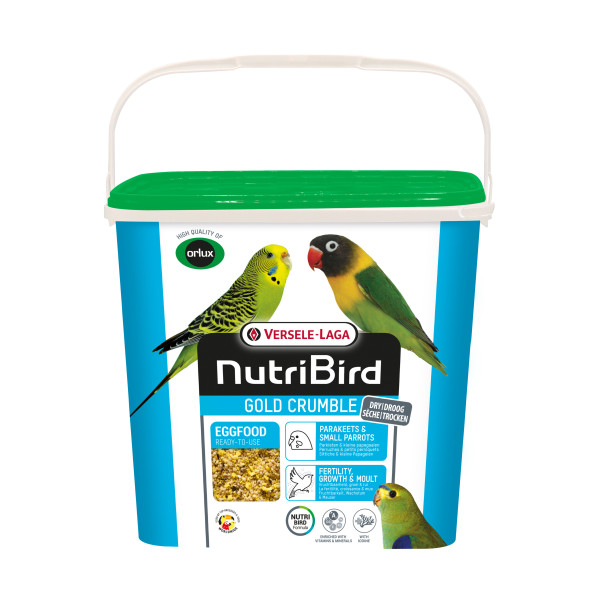 Gold Crumble Trockenfutter für Wellensittiche und kleine Papageien 4kg - NutriBird