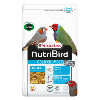 Gold Crumble Pienso Seco para Aves Exóticas 1kg - NutriBird