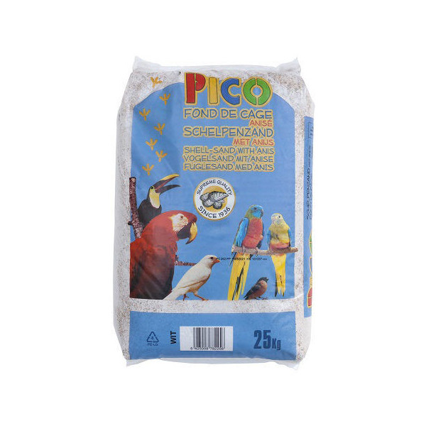 copy of Brauner Käfigboden 25kg - Brauner Sand für Vögel - PICO