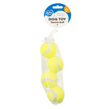 Pelota de tenis amarilla - 3 piezas - 6 cm