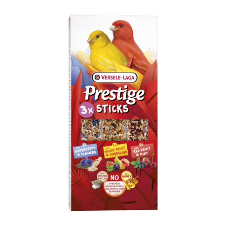 Triple variety seed sticks for canaries 3 flavours - 3 sticks