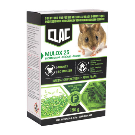 Mulox 25 seeds for voles 150g - 6x25g - Clac