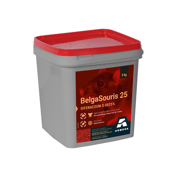 Belgasouris 25 3kg - Seed mix for rats and mice - Bulk