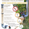 Comedouro para aves anti-desperdício e anti-pragas para galinhas 3kg - Cinza antracite - Evena