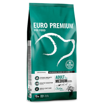 Adult Medium Chicken & Rice 3kg - Kibble for medium-sized dogs - Euro Premium