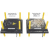 Plastic protective cover for heating plate for chicks 30x30cm