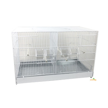 Cage pour oiseaux 71cm blanche - Domus-Molinari