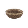 Rieten en kokosnoot nest met haak - 17cm