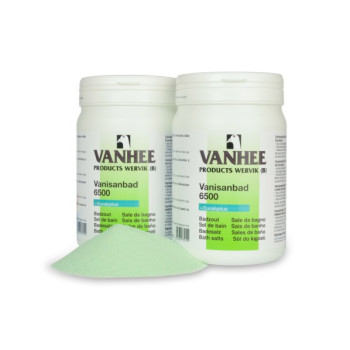 Vanisanbad 6500 - Badzout met toevoeging van natuurlijke etherische oliën en Eucalyptus 1,2kg