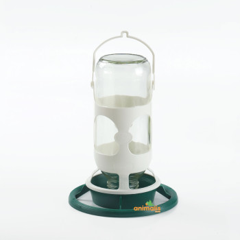 Trinker/Feeder "Bergmannslampe" aus Glas