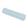 Comedouro linear transparente com hastes de metal - 39 x 5,5 x 6,5 cm