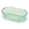 Comedouro Oval transparente - 7 x 12 x 3,5h cm