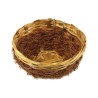 Rieten en kokosnoot nest met haak - 17cm