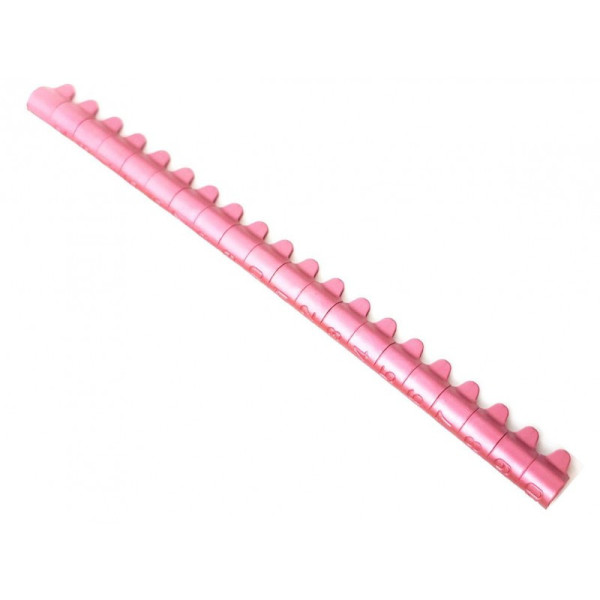 20 Anelli Aperti in Alluminio per Canarini - Dimensione: 3mm - Colore: Rosa