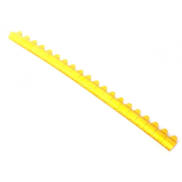 20 anelli aperti in alluminio per parrocchetti - Dimensione: 4mm - Colore: Giallo