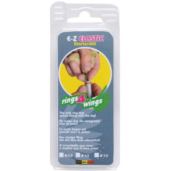 Gelbe elastische Ringe - 4.5mm - 50 Stück