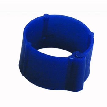 50 Anelli in Plastica per Piccioni - 9mm x 8mm - Colore: Blu Scuro