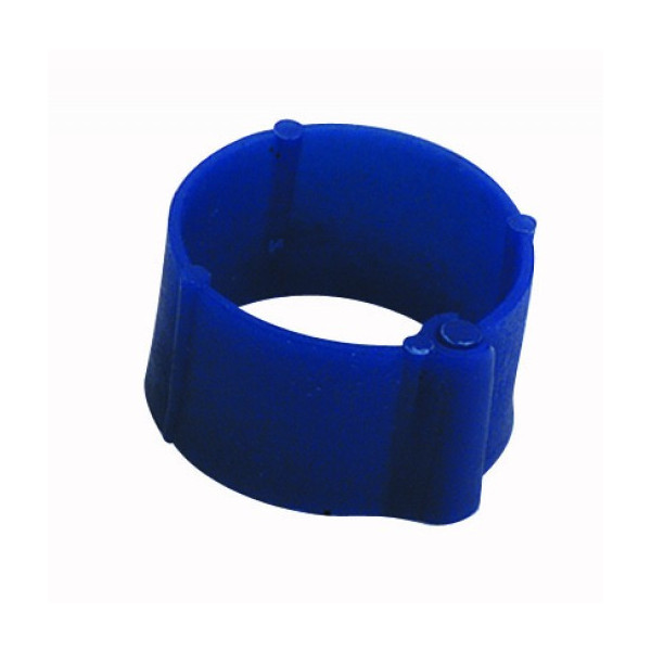 50 Anillos De Plástico Para Palomas - 9mm x 8mm - Color: Azul Oscuro