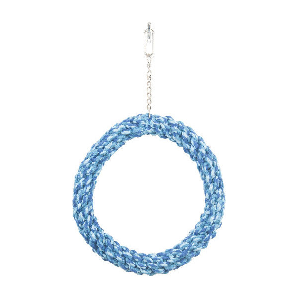 Anello in corda blu 19 cm