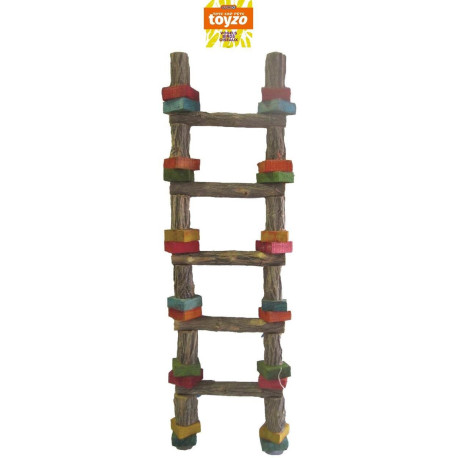 Escalera de madera de 5 peldaños - 54 cm