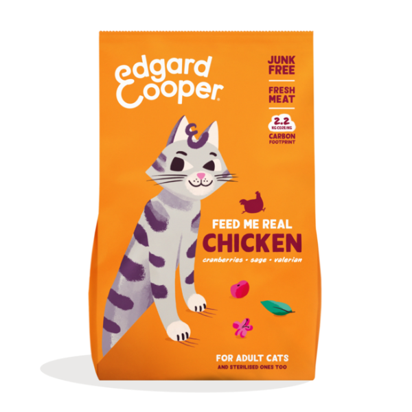 voorbeeld weg te verspillen Noord Kattenbrokken met kip 4kg - Edgard en Cooper