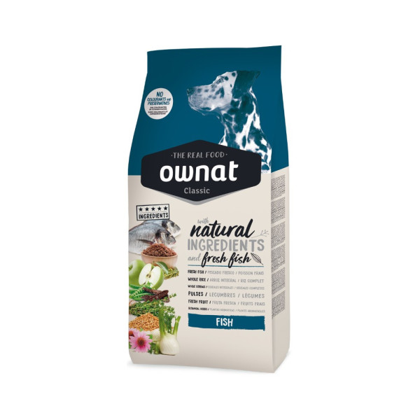 OWNAT Classic Fish para perros adultos con pescado 4kg