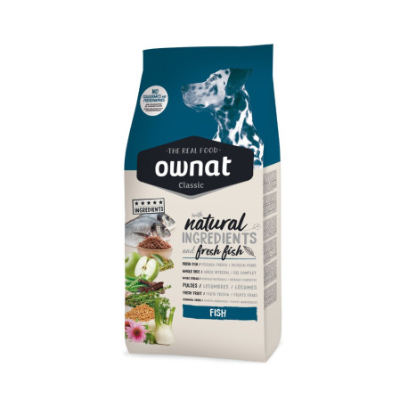 OWNAT Classic Fish para cão adulto com peixe 20kg