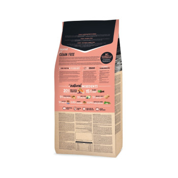 OWNAT Just Grain Free Adult senza cereali al salmone e frutti di mare per cani adulti 14kg