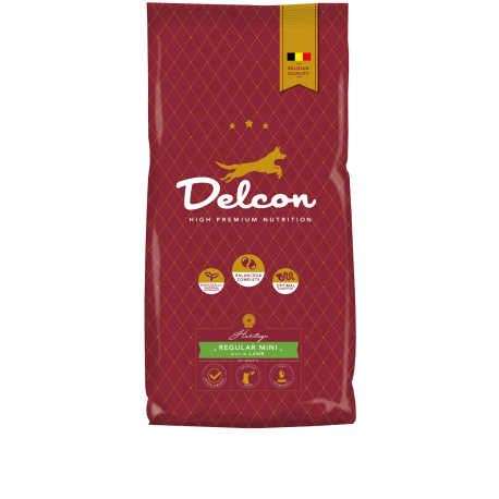 Delcon Adult Regular Mini rijk aan lamsvlees 3kg