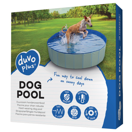 Piscina para cão azul Ø120x30cm