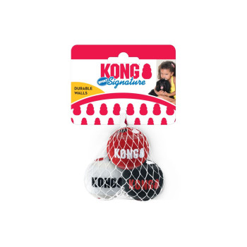 Palline sportive multicolore Kong - 3 pezzi - M - 6,4x6,4x6,4 cm