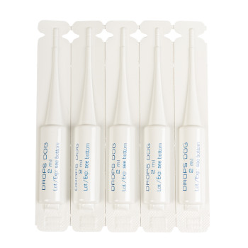 Pipetas antiparasitárias para cães contra pulgas e carrapatos 5x2ml