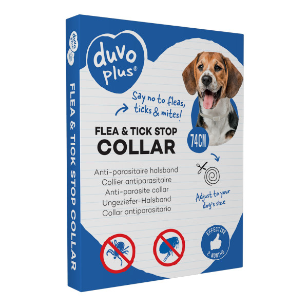 Coleira antiparasitária para cães Puce & Tique Stop 74cm