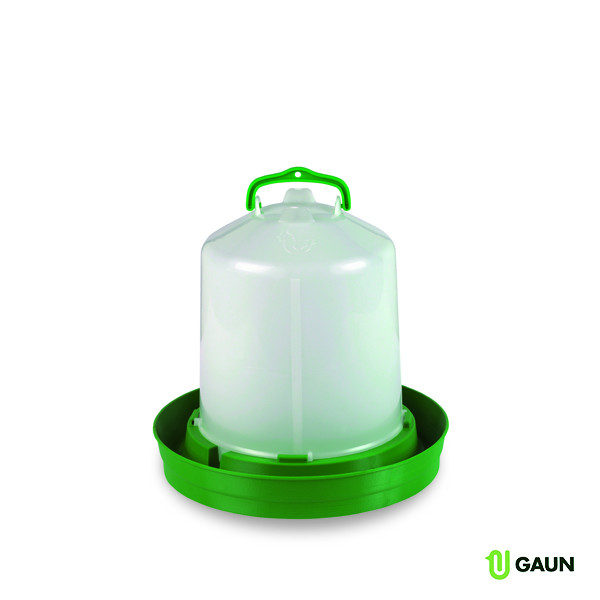 Abbeveratoio premium con tappo per pollame 8L - Verde - Gaun